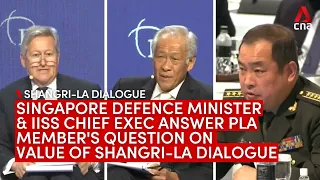 China PLA member asks about role of Shangri-La Dialogue, if it's serving interest of US and allies