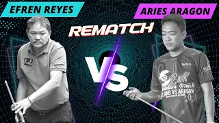 Gusto makabawi after matalo 5 years ago! Nagharap muli! Efren Reyes vs Aries Aragon