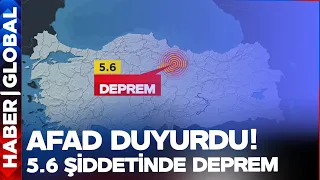 CANLI | AFAD Duyurdu! Tokat'ta 5.6 Şiddetinde Deprem!