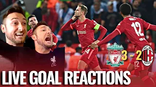 Champions League Goal Reactions: Liverpool 3-2 AC Milan | LFC Fan Reacts