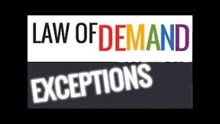 Exceptions to law of demand (ISC/CBSE)