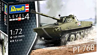 REVELL PT-76B Full video build (1/72 scale amphibious tank)
