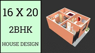 16 x 20 Small House Plan ll 320 Sqft Ghar Ka Naksha ll 16 x 20 House Design