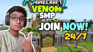 How to Join VENOM SMP For Free 24/7 Public SMP || Landclaim, register, login |