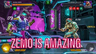 Baron Zemo vs Naked Wolverine