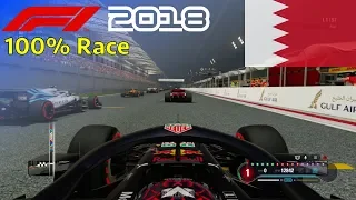 F1 2018 - 100% Race at Bahrain International Circuit, Sakhir in Verstappen's Red Bull