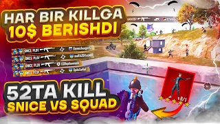 😱🔥 52 KILL RECORD! HAR BIR KILLGA 10$ 🇺🇿❤️