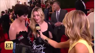 Madonna and Katy Perry at Met Gala 2015 red carpet