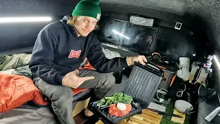 Making Gourmet George Foreman Meals in my Truck