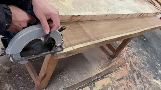 Design A Wonderful Table With Beautiful Natural Wood Grain //Skilled Carpenter Woodworking