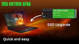 MSI Katana GF66 : i7-12650H RTX 3060 | Gaming Laptop SSD upgrade