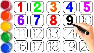 1to100 Counting,One two three,Learn to count numbers for kids,Preschool learning video for toddlers