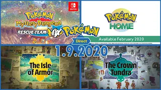 Pokemon Direct 1.9.2020 Live Reaction! Pokemon Sword and Shield Expansion Pass!