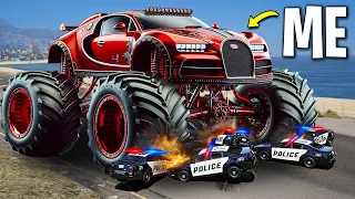 Trolling Cops with Monster Cars on GTA 5 RP