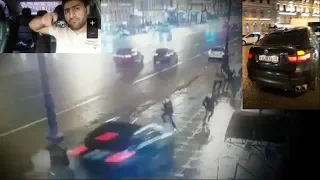 В Питере на Невском машина вылетела на  тротуар и снесла толпу пешеходов. Два человека погибло.