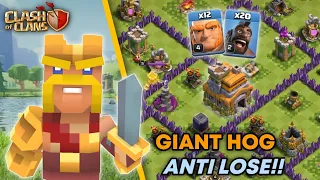 Best Attack Strategy for Town Hall 7 (TH7) Giant Hog Rider🏆th 7 | Anti Lose‼️