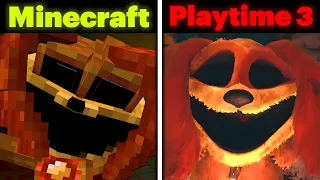 Poppy Playtime: Chapter 3 - DogDay in Playtime 3 VS Minecraft (Comparison)