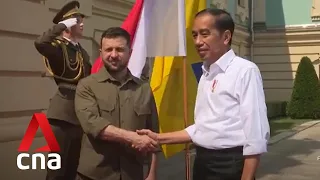 Indonesian President Joko Widodo meets Ukrainian counterpart Volodymyr Zelenskyy