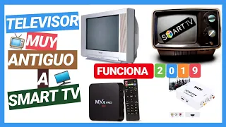 CONVERTIR TELEVISOR MUY ANTIGUO A SMART TV ● [FUNCIONA 2024] NO DESAPAREZCAS TU TV ANTIGUO !!!