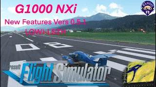 MSFS 2020 | G1000 NXi New Features | Version 0.5.1 | LOWI-LSZH | ILS Approach | Holding |