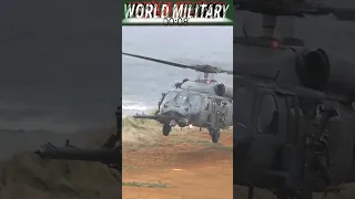 U.S Uh-60 Black Hawk Helicopter Lands off the coast of Okinawa, Japan #shorts #shortsvideo