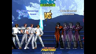 KOF MUGEN - Mr. Kyo Kusanagi Editions team VS Mec-Element Evolution team