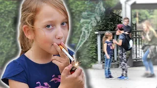 Social Experiment #54 : Kids and smoking.