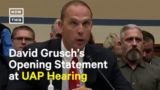 David Grusch Delivers Opening Statement at UAP Hearing