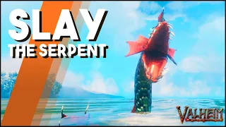 How To Kill Sea Serpents In Valheim! The BEST Way To Farm Serpents!