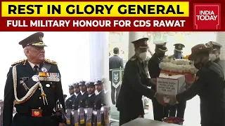 Full Military Honour For General Bipin Rawat, Nation Pays Heartfelt Tribute To Top Military Man