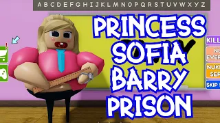 Roblox Obby Princess Sofia Barry's Prison  School Run Full Gameplay No Death Speed Run #scaryobby