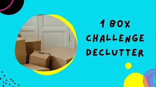 Declutter and organize 1 box challenge