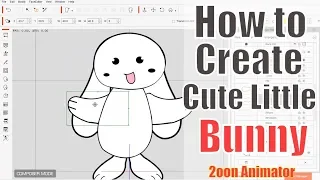 How to create character little Bunny in cartoon animator 4