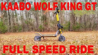 Kaabo Wolf King GT Electric Scooter Ride Footage