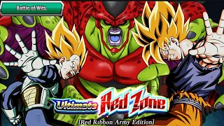 HOW TO BEAT ULTIMATE RED ZONE CELL MAX BATTLE OF WITS MISSION WITH AGL LR SSJ GOKU & VEGETA!(DOKKAN)