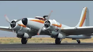 Douglas B-23 Dragon [N777LW] taxi and takeoff from S33 - Madras Municipal Airport