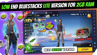 New Bluestacks Lite Best Version For Free Fire Low End PC | Best Emulator For 1GB, 2GB Ram PC 32 Bit