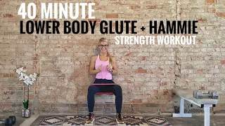 40 Minute Lower Body Glute + Hamstring | Month 3 Day 5 Strength Training At-Home Program