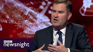 Evan Davis quizzes David Gauke on the government's record on spending - BBC Newsnight