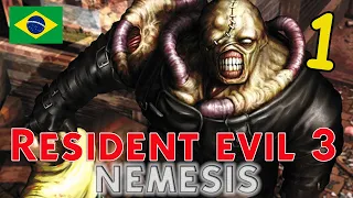 Resident Evil 3 Nemesis Dublado Matando todos os Nemesis no EASY Parte 1