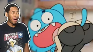 Gumball but only when your parents walk in reaction