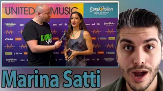 Marina Satti - Zari (INTERVIEW) // GREECE EUROVISION 2024 // Live from Malmö REACTION