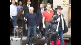 SPRINGSTEEN .E STREET BAND LEAVES HOTEL GEORGE V PARIS