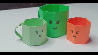 DIY Mini Paper Cup | Cup Making Easily Tutorial | Paper Craft | Origami Paper Coffee Cup