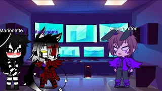 vitaliy game and William afton react to dame tu cosita fnaf (Gacha club) (My afton family)