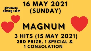 Foddy Nujum Prediction for Magnum - 16 May 2021 (Sunday)