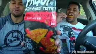 PAQUI CHIPS EATING CHALLENGE EAT OFF @HODGETWINS