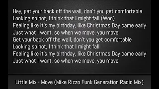Little Mix - Move [Mike Rizzo Funk Generation Radio Mix] (Lyrics)