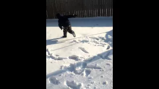 Video chistoso en la nieve