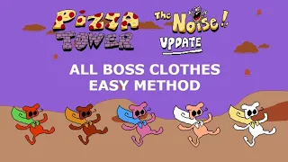 EASY METHOD to get all boss clothes for The Noise in Pizza Tower Guide (No hacks/Save editing)